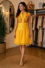 Load image into Gallery viewer, ✨ Silvia Handmade Embroidered Cotton Dress – One Size