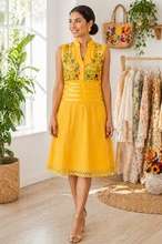 Load image into Gallery viewer, ✨ Silvia Handmade Embroidered Cotton Dress – One Size