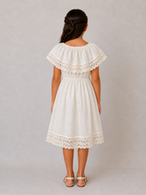 Load image into Gallery viewer, Handmade Embroidered Cotton Dress – Size 8