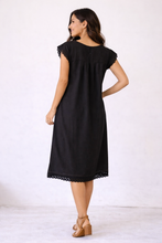 Load image into Gallery viewer, 🖤 Handmade Embroidered Dress – Backstrap Loom | Made in Oaxaca Vestido Paloma
