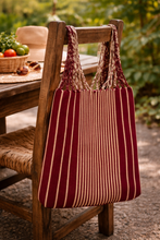 Load image into Gallery viewer, Handwoven Backstrap Loom Tote Bag – Mustard Artisan Bag