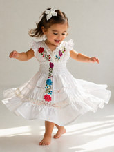 Load image into Gallery viewer, ✨ Girls Hand-Embroidered Dress – 100% Cotton | Size 1 Year
