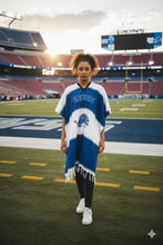 Load image into Gallery viewer, NFL POCHO DETROIT LIONS ACRYLIC COTTON/NEW MADE IN MEXICO
