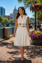 Load image into Gallery viewer, ✨ Silvia Handmade Embroidered Dress – Artisan Cotton Manta

