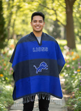 Load image into Gallery viewer, NFL POCHO DETROIT LIONS ACRYLIC COTTON/NEW MADE IN MEXICO
