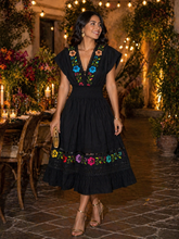 Load image into Gallery viewer, Embroidered Tulipan Dress – Cotton | One Size (Up to Large)
