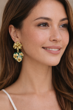 Load image into Gallery viewer, Hand-Painted Heart Earrings with
