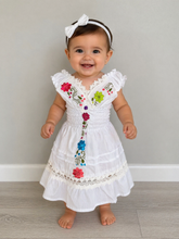 Load image into Gallery viewer, ✨ Girls Hand-Embroidered Dress – 100% Cotton | Size 1 Year
