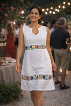 Load image into Gallery viewer, Hand-Embroidered Diamond Neck Dress – XL
