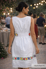 Load image into Gallery viewer, Hand-Embroidered Diamond Neck Dress – XL
