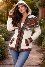 Load image into Gallery viewer, ✨ Alpaca Hooded Jacket – Artisan Style ✨
